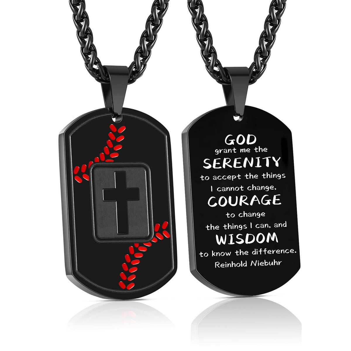 Placa Militar Pulida de Béisbol con Escritura: Recordatorio Constante de Gracia