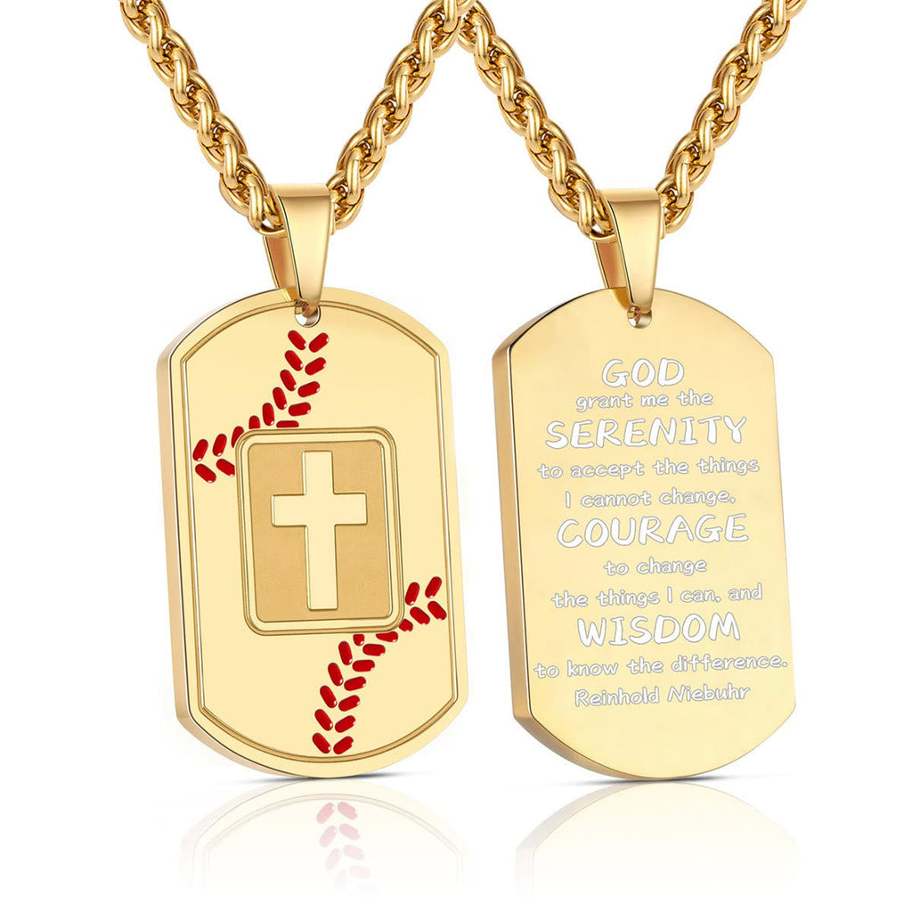 Placa Militar Pulida de Béisbol con Escritura: Recordatorio Constante de Gracia