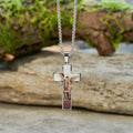 Collar de Cruz con Imagen Vitral: Fe con Arte Cerca del Corazón