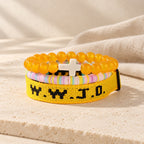 Faith Prompt Bracelet with Cross Bead & WWJD Card
