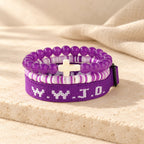 Faith Prompt Bracelet with Cross Bead & WWJD Card