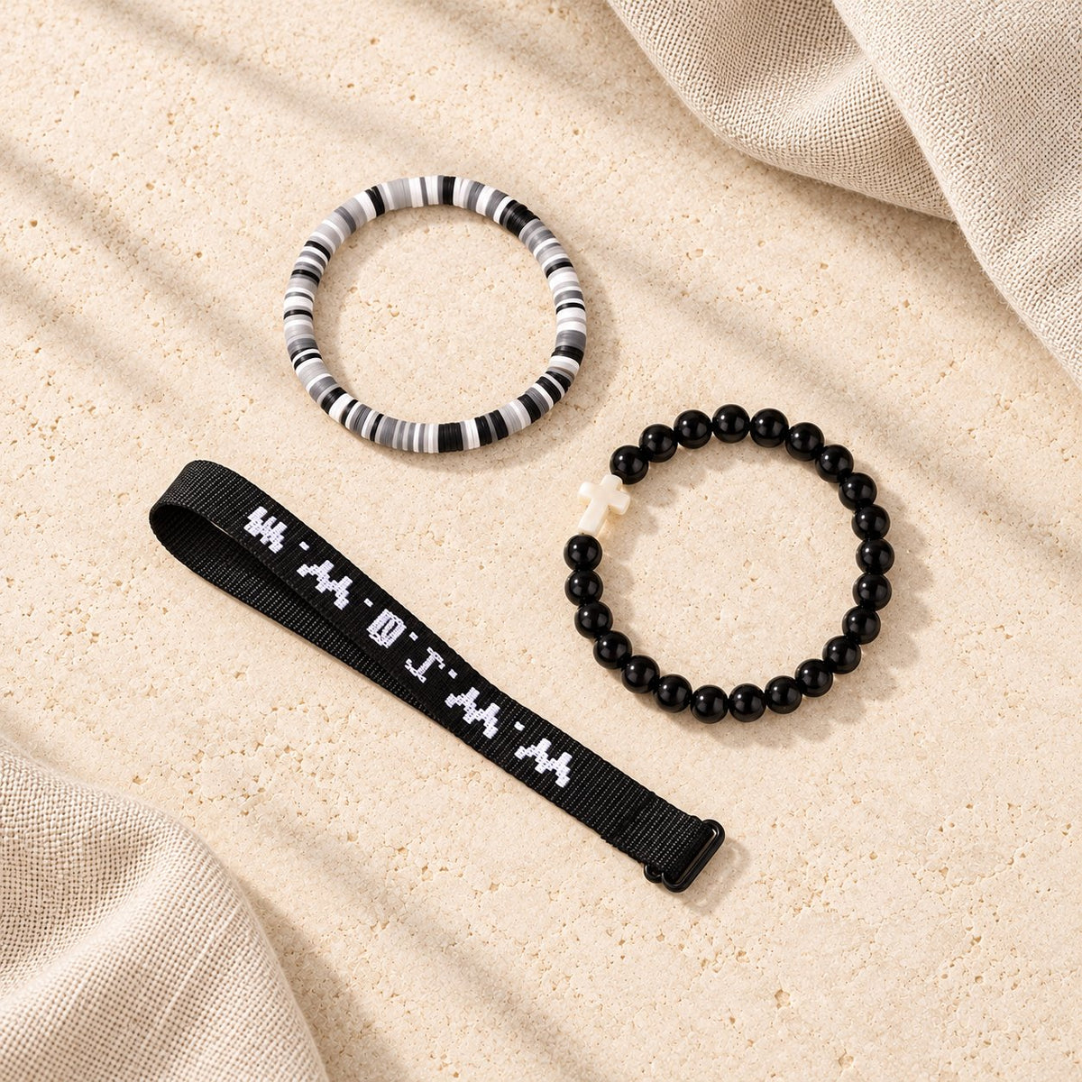 Faith Prompt Bracelet with Cross Bead & WWJD Card