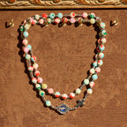 Pulsera Rosario de 6 mm con Brillo UV en Tonos Pastel: Devoción Iluminada