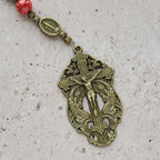 Rosario y Pulsera de Cristal Estilo Óleo: Recordatorio de Fe y Gracia