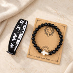 Faith Prompt Bracelet with Cross Bead & WWJD Card