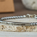 Pulsera Mateo 19:26 y Salmo 46:5: Recordatorio Sereno de la Presencia Divina