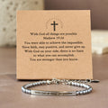 Pulsera Mateo 19:26 y Salmo 46:5: Recordatorio Sereno de la Presencia Divina