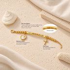Mustard Seed & Golden Bead Cross Bracelet with God Is Within Her Gift