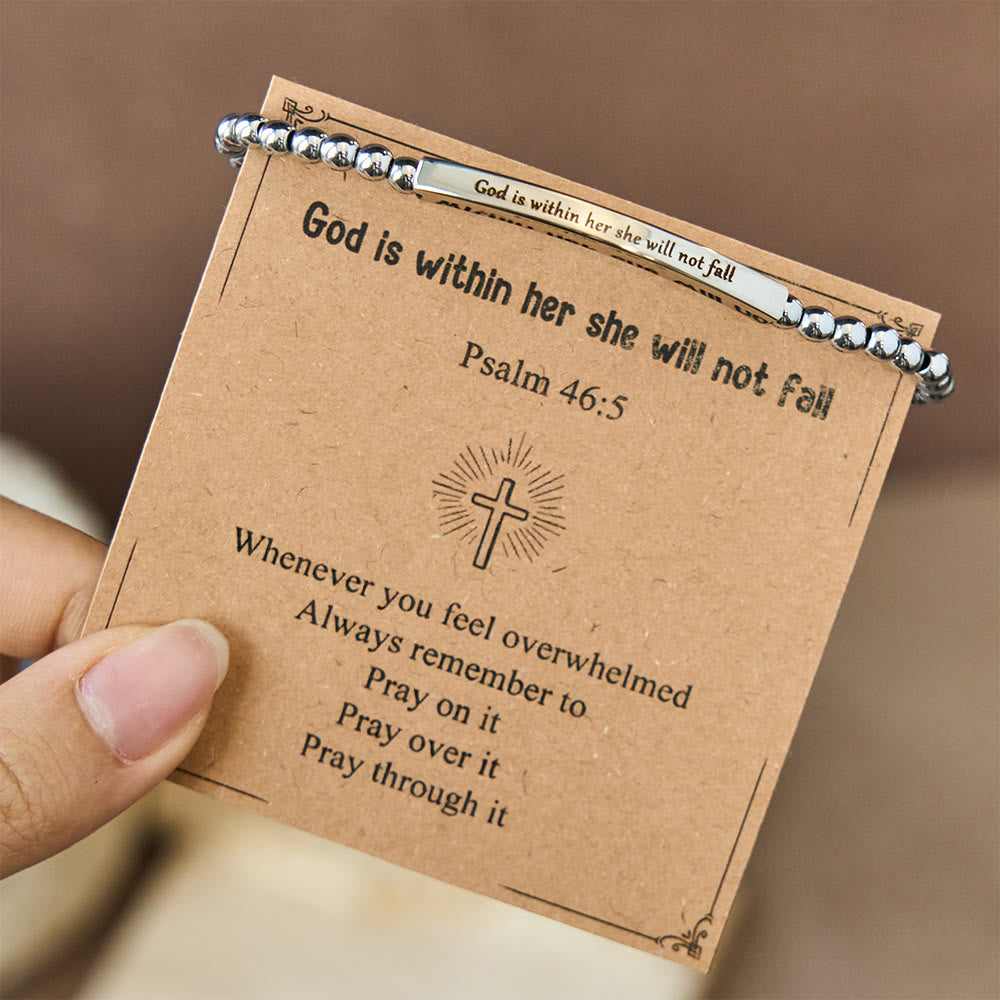 Pulsera "Dios es Primero" y Salmo 46:5: Compañera Firme para el Día a Día