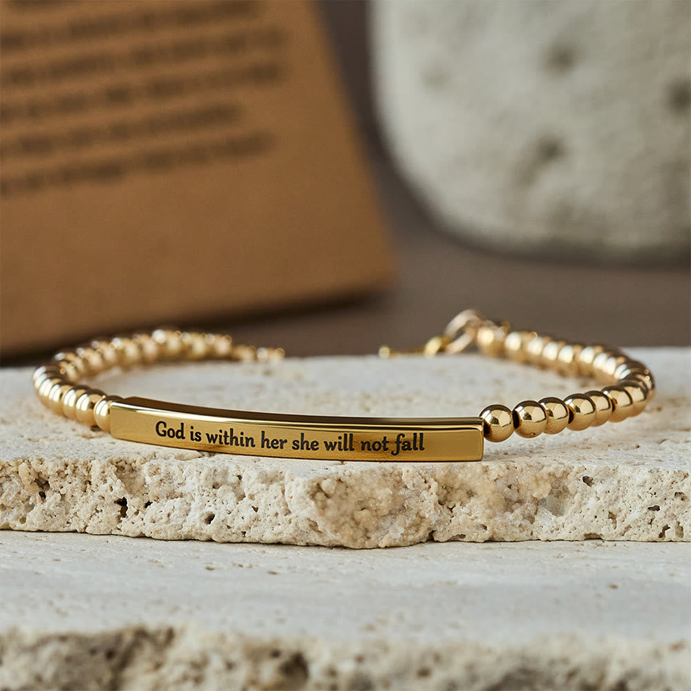 Pulsera "Dios es Primero" y Salmo 46:5: Compañera Firme para el Día a Día