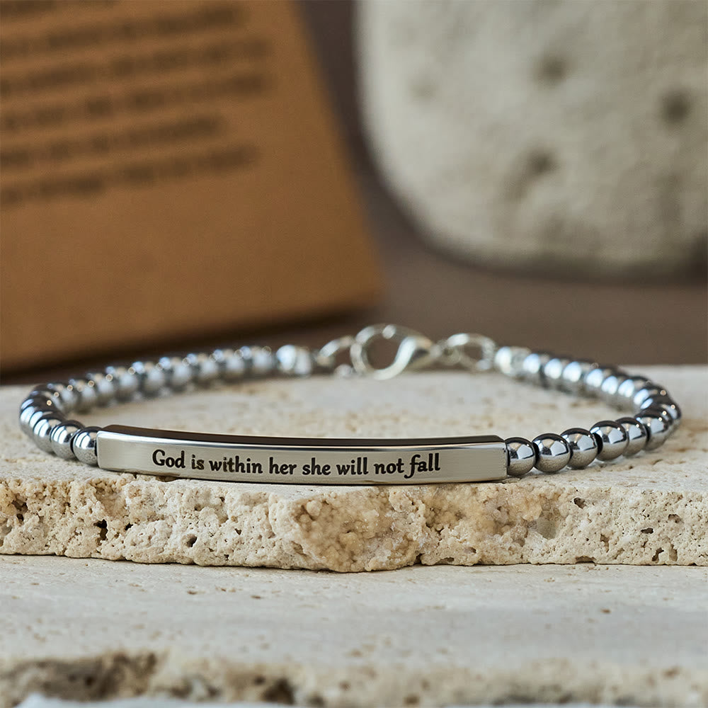 Pulsera "Dios es Primero" y Salmo 46:5: Compañera Firme para el Día a Día