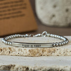 Pulsera "Dios es Primero" y Salmo 46:5: Compañera Firme para el Día a Día