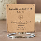 Pulsera "Dios es Primero" y Salmo 46:5: Compañera Firme para el Día a Día