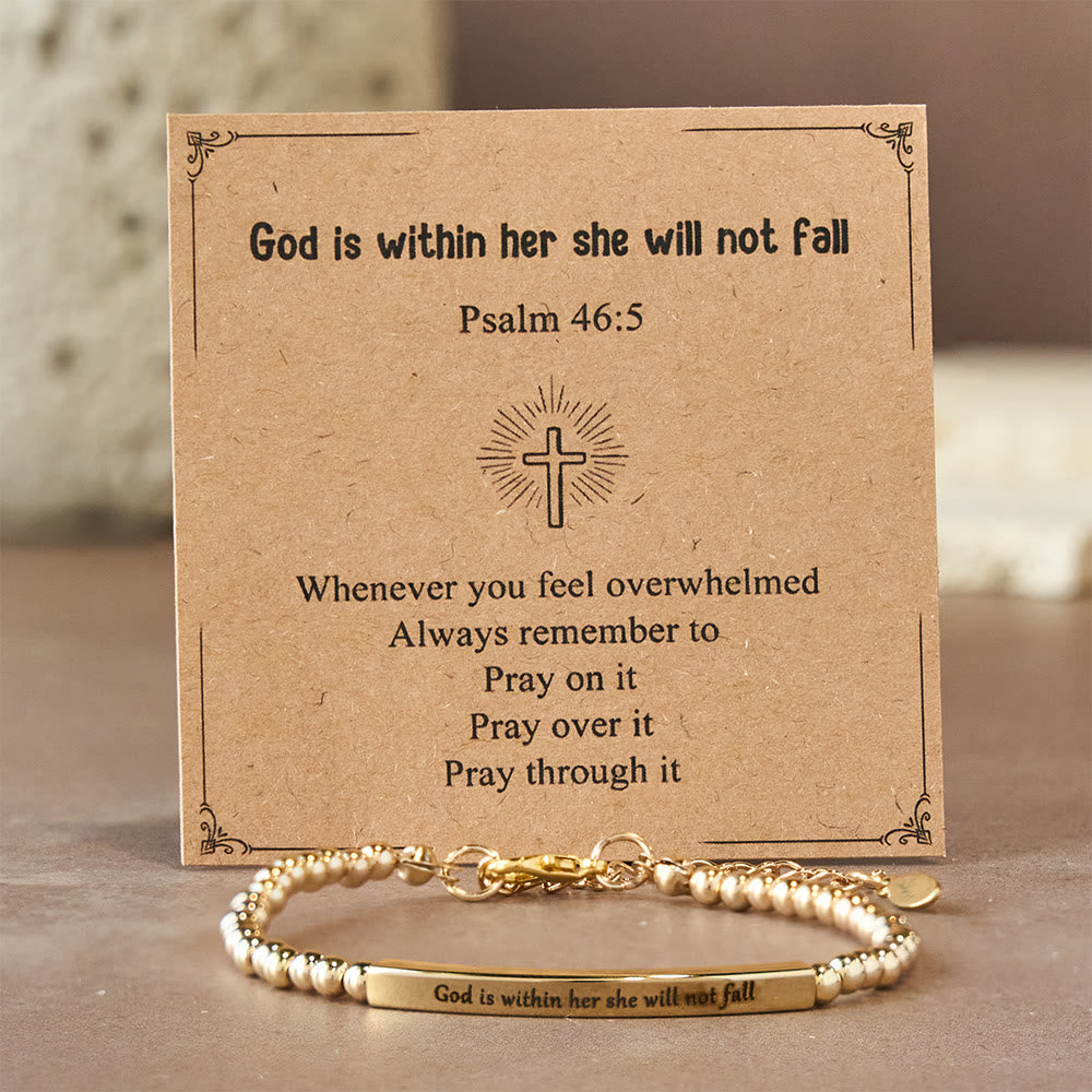 Pulsera "Dios es Primero" y Salmo 46:5: Compañera Firme para el Día a Día
