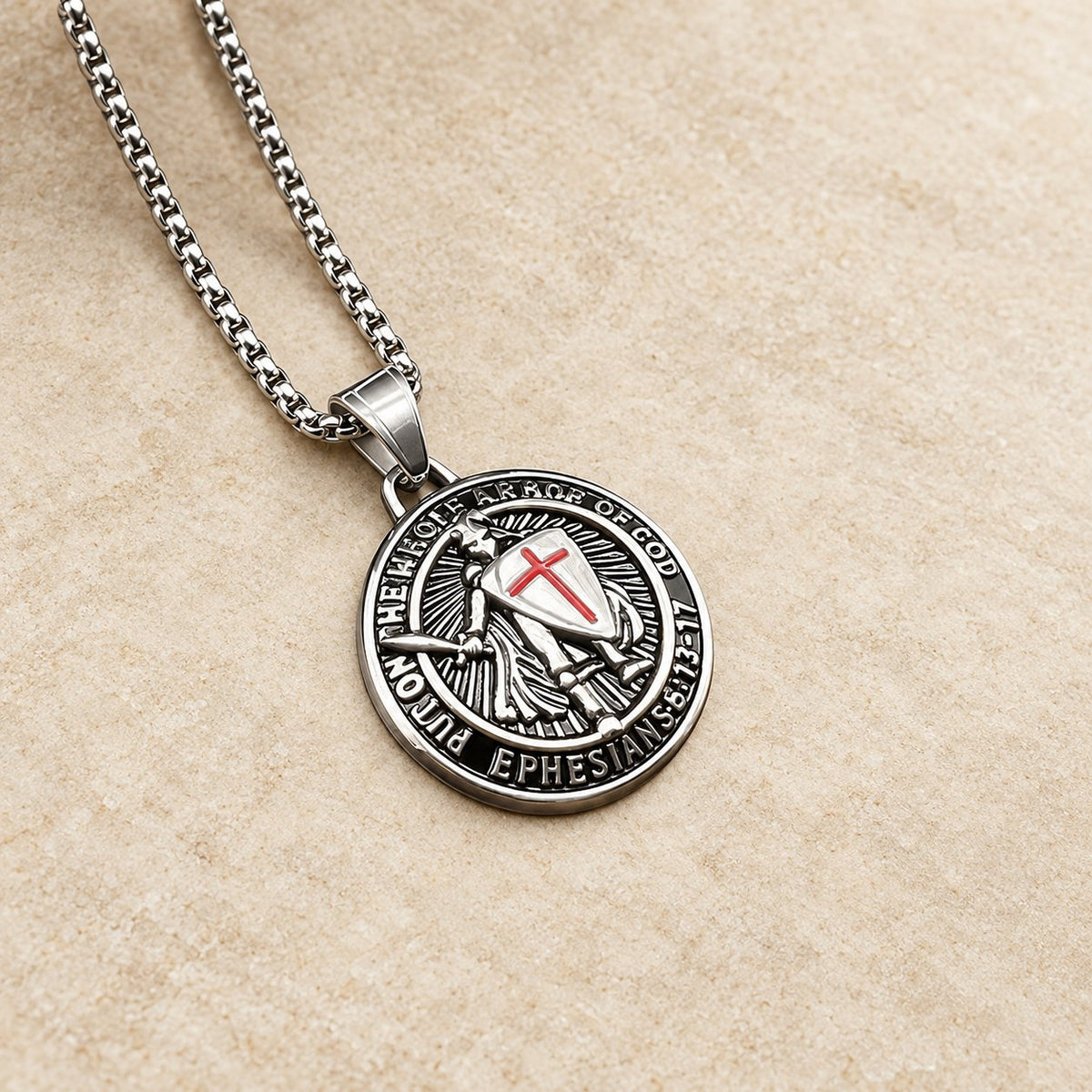 Vintage 3-Color Ephesians 6 Necklace