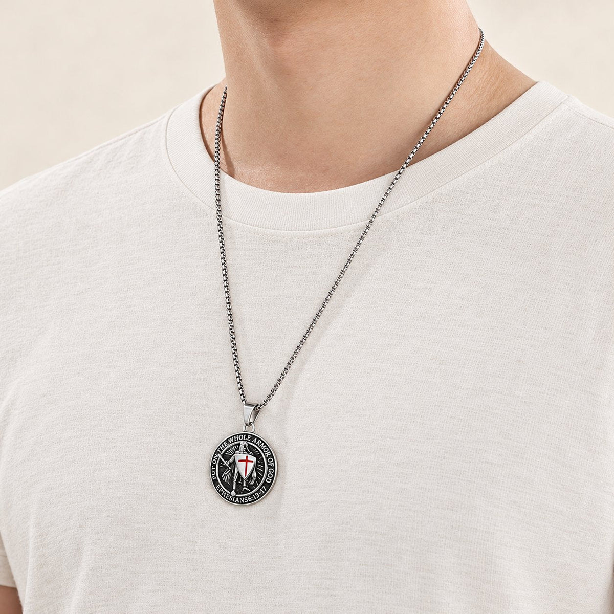 Vintage 3-Color Ephesians 6 Necklace