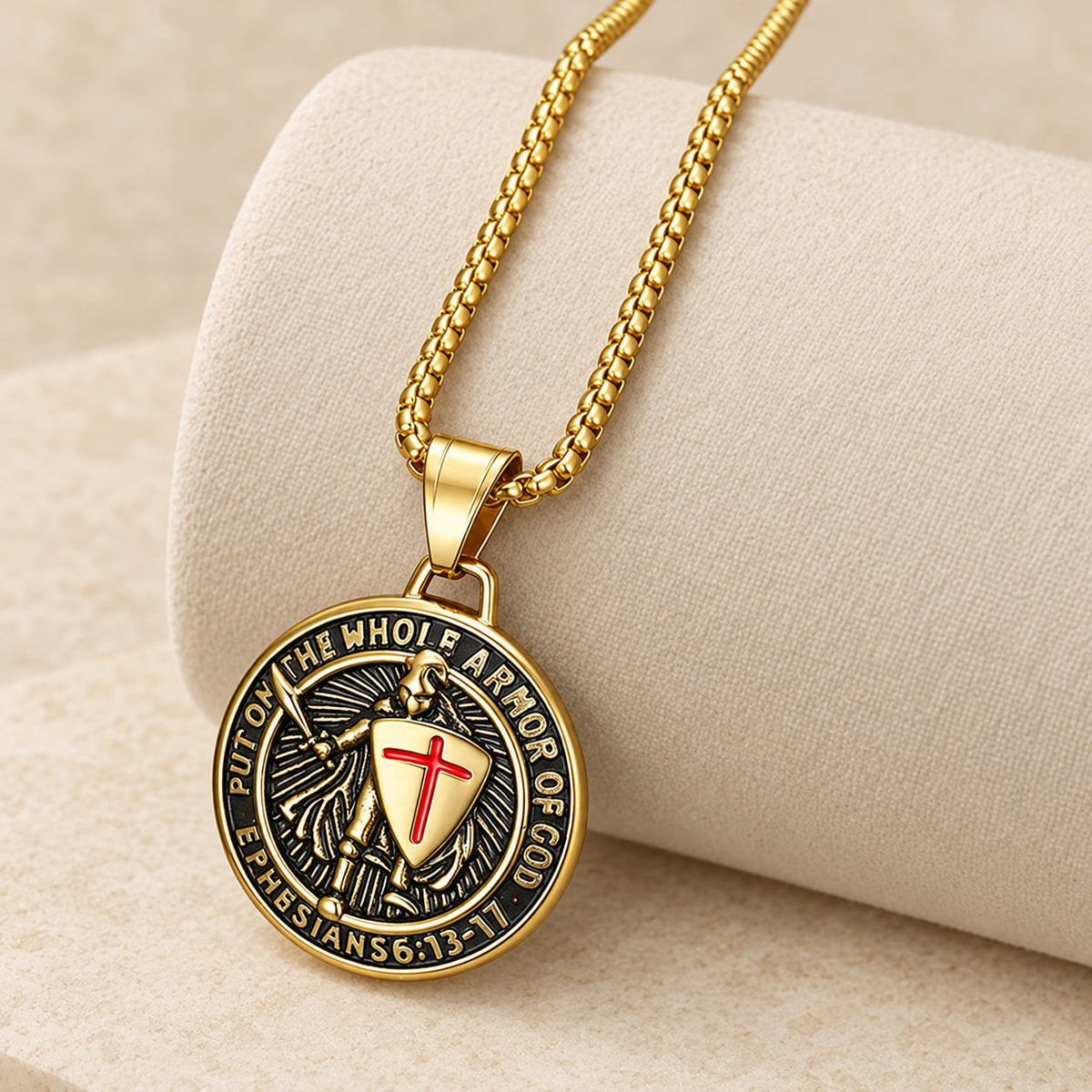 Vintage 3-Color Ephesians 6 Necklace