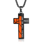 Collar de Cruz de Rugby/Baloncesto: Devoción para Amantes del Deporte