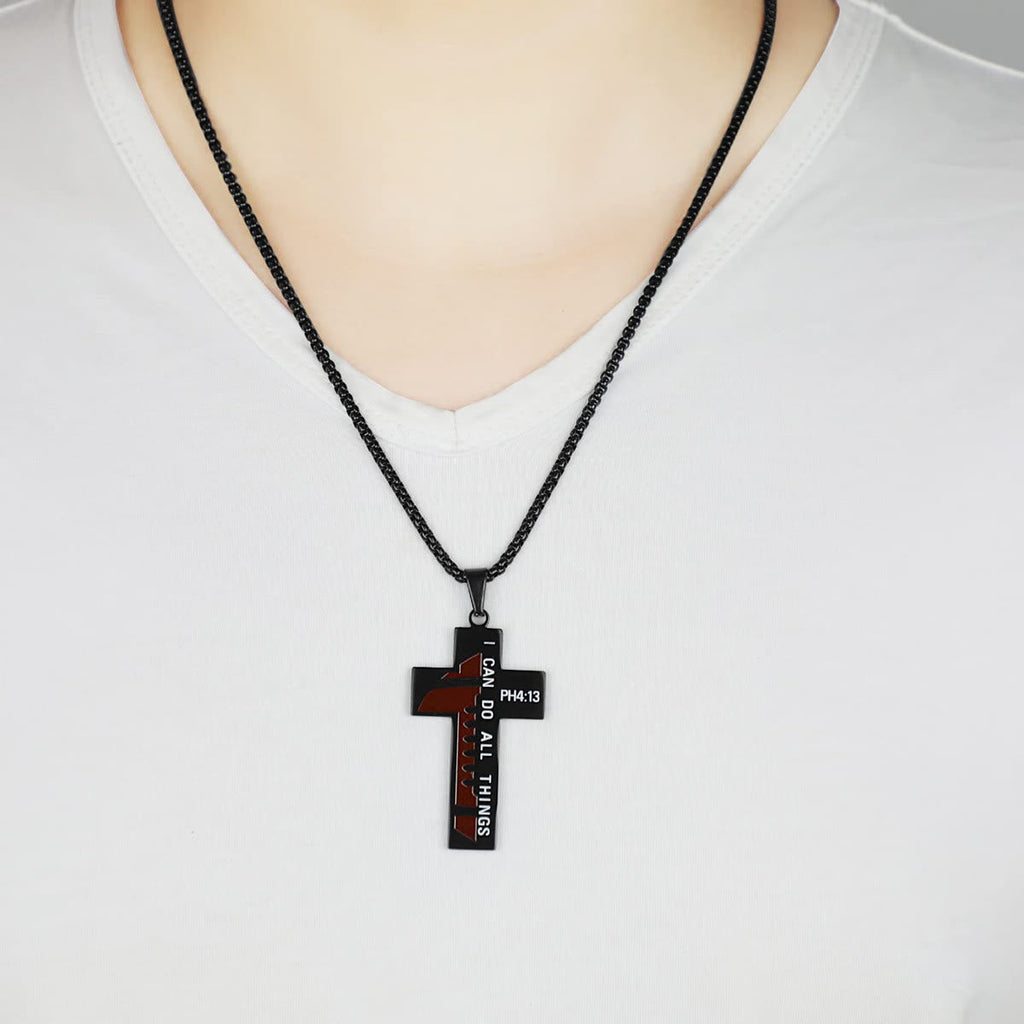 Collar de Cruz de Rugby/Baloncesto: Devoción para Amantes del Deporte