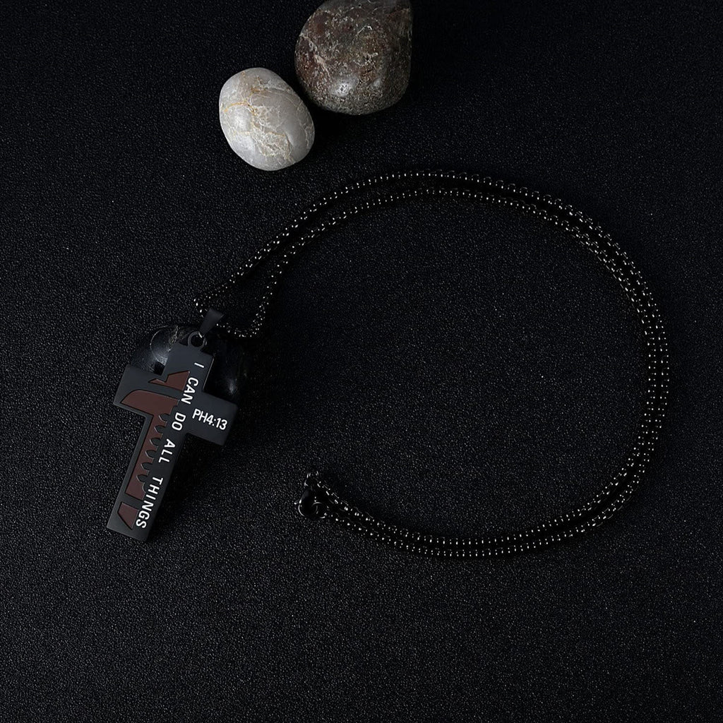 Collar de Cruz de Rugby/Baloncesto: Devoción para Amantes del Deporte