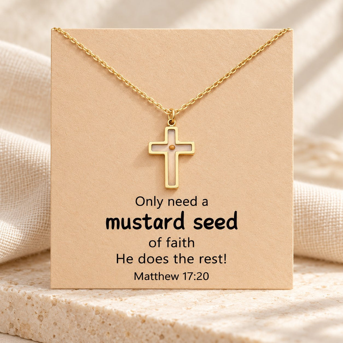 Matthew 17:20 Multi-Shaped Mustard Seed Pendant