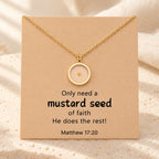 Matthew 17:20 Multi-Shaped Mustard Seed Pendant