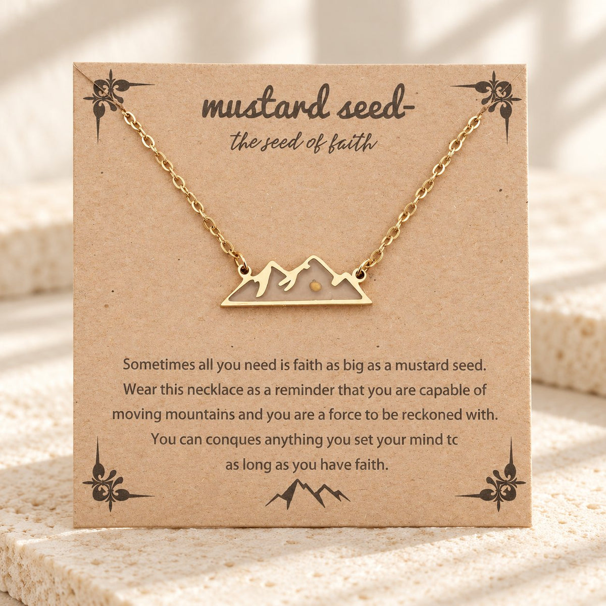 Matthew 17:20 Multi-Shaped Mustard Seed Pendant