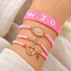 Faith Prompt Bracelet with Cross Bead & WWJD Card