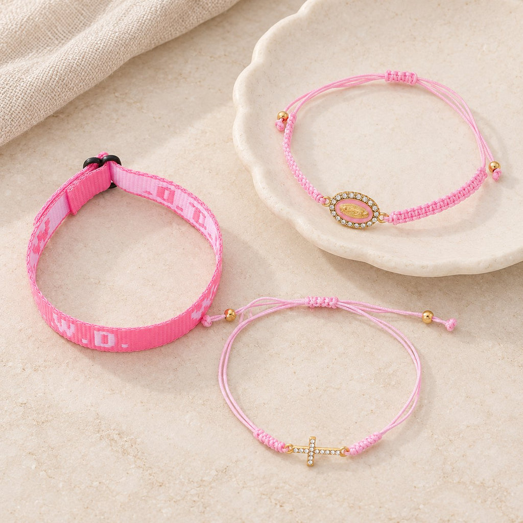 Faith Prompt Bracelet with Cross Bead & WWJD Card