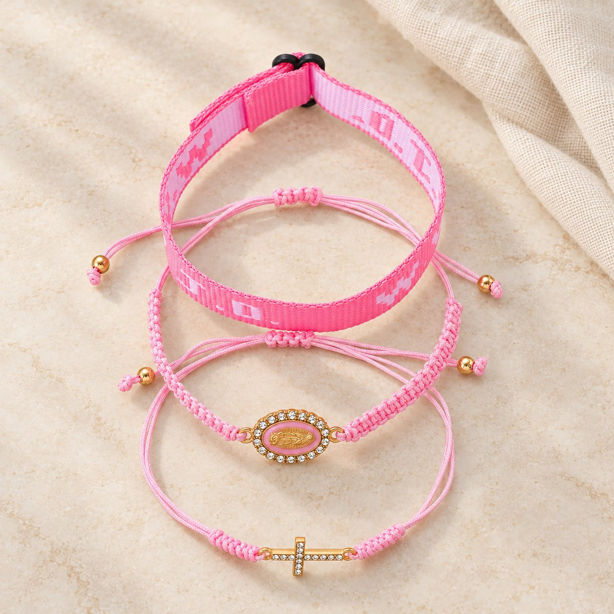 Faith Prompt Bracelet with Cross Bead & WWJD Card