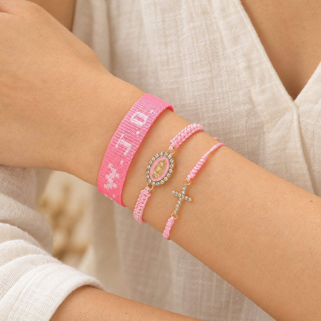 Faith Prompt Bracelet with Cross Bead & WWJD Card