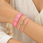 Faith Prompt Bracelet with Cross Bead & WWJD Card