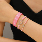Pulsera de Fe con Cuenta de Cruz y Tarjeta WWJD: Recuerdo Listo para Regalar
