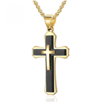 Collar de Cruz de Tres Capas: Fe Personalizada para el Día a Día