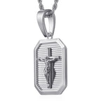 Collar Placa Militar con Crucifijo: Su Sacrificio Cerca de tu Corazón