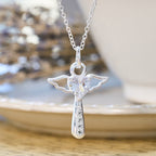 Collares de Cruz de Ángel y Circonia: Consuelo Suave con Simbolismo Sagrado