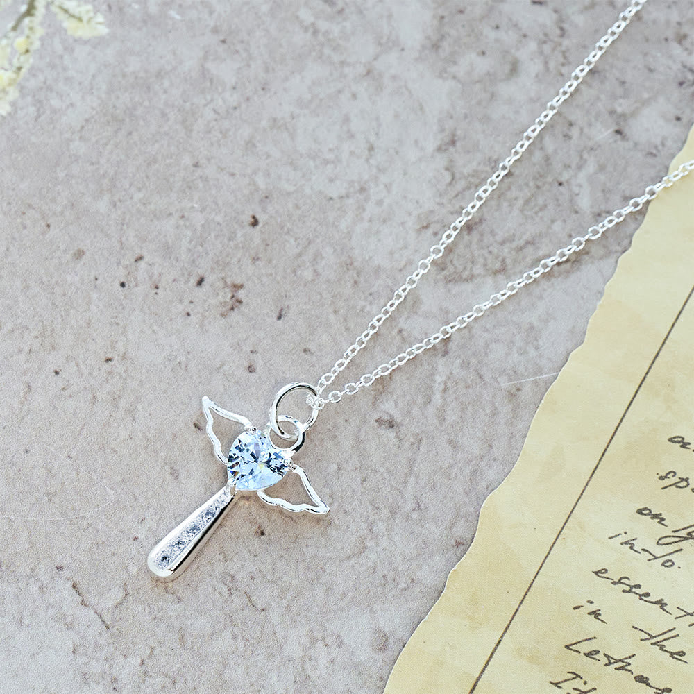 Collares de Cruz de Ángel y Circonia: Consuelo Suave con Simbolismo Sagrado