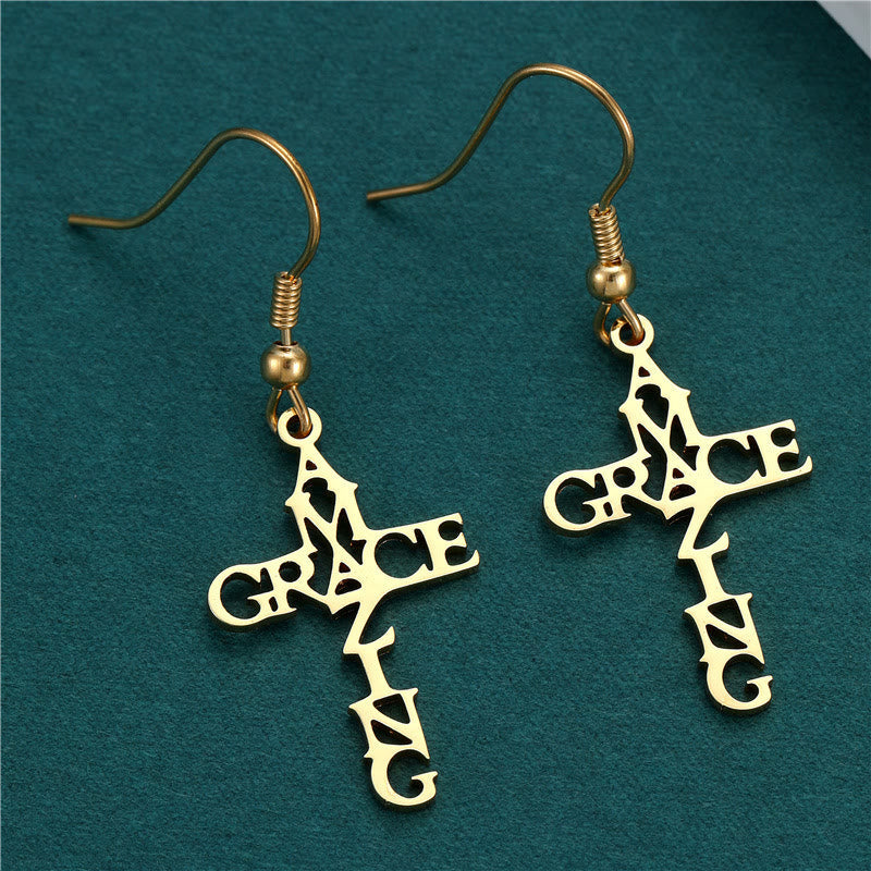 Aretes de Cruz y Gracia: Fe Delicada para el Día a Día VIP