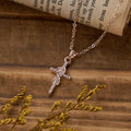 Collar Elegante con Dije de Corazón y Cruz Infinita Multicolor