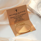 Pulsera Mateo 19:26 y Salmo 46:5: Recordatorio Sereno de la Presencia Divina