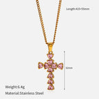 Collar de Cruz Multidiseño: Recordatorio Sereno de Su Fidelidad