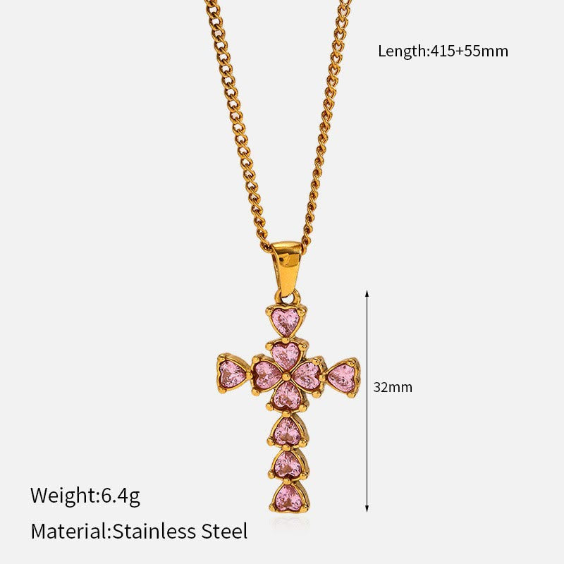 Collar de Cruz Multidiseño: Recordatorio Sereno de Su Fidelidad