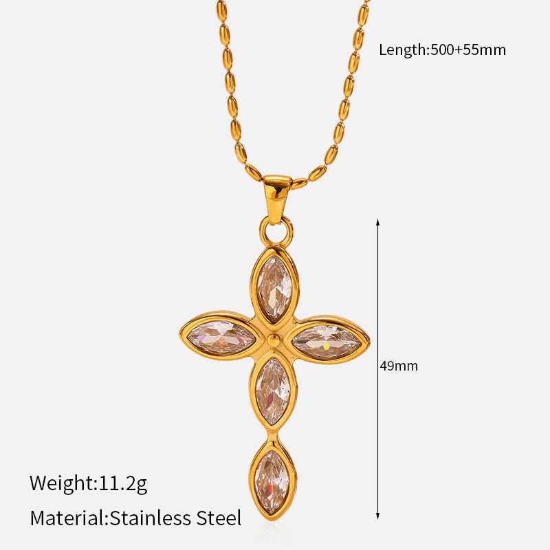 Collar de Cruz Multidiseño: Recordatorio Sereno de Su Fidelidad