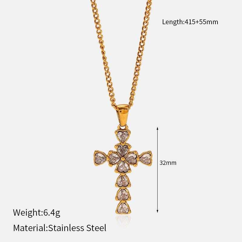 Collar de Cruz Multidiseño: Recordatorio Sereno de Su Fidelidad