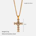 Collar de Cruz Multidiseño: Recordatorio Sereno de Su Fidelidad