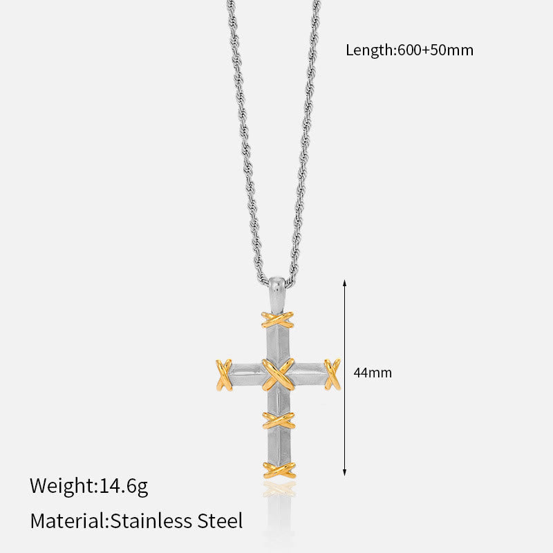 Collar de Cruz Multidiseño: Recordatorio Sereno de Su Fidelidad