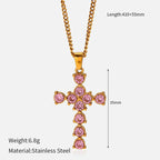 Collar de Cruz Multidiseño: Recordatorio Sereno de Su Fidelidad