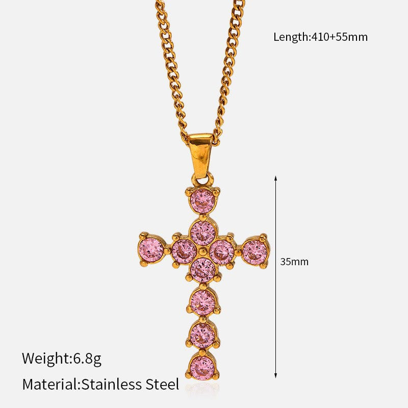 Collar de Cruz Multidiseño: Recordatorio Sereno de Su Fidelidad