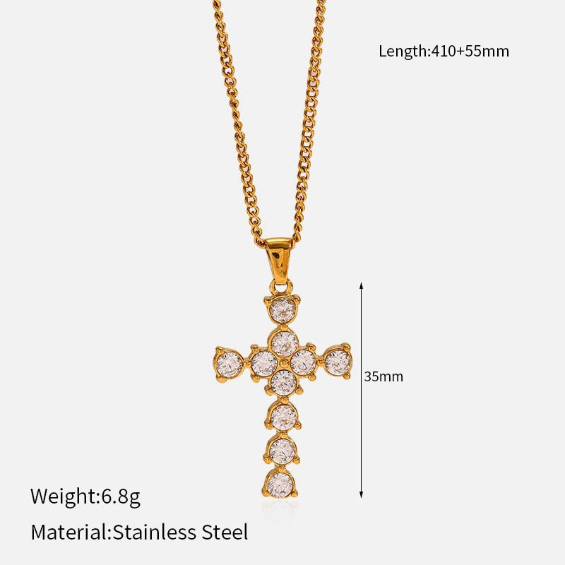 Collar de Cruz Multidiseño: Recordatorio Sereno de Su Fidelidad