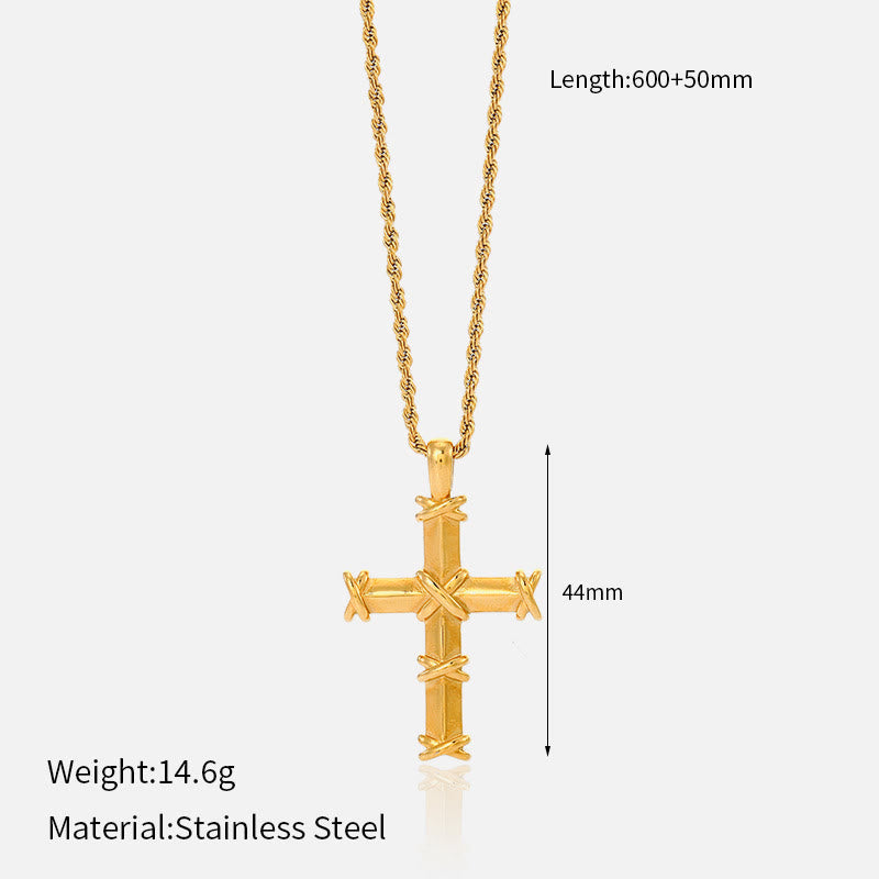 Collar de Cruz Multidiseño: Recordatorio Sereno de Su Fidelidad